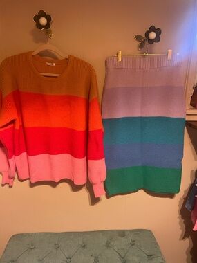Women’s Rainbow sweater set